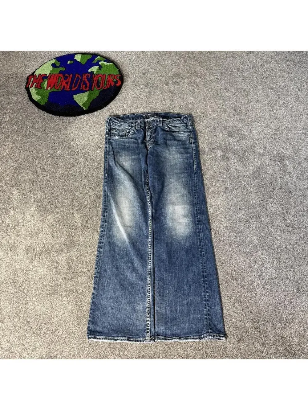 premium straight y2k denim.